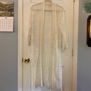 Anthropologie Lace Duster/Kimono